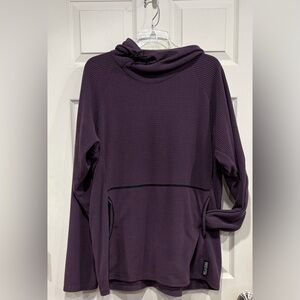 Melanzana Men's XL Micro Grid Hoodie Purple Eggplant Jacket GUC Microgrid